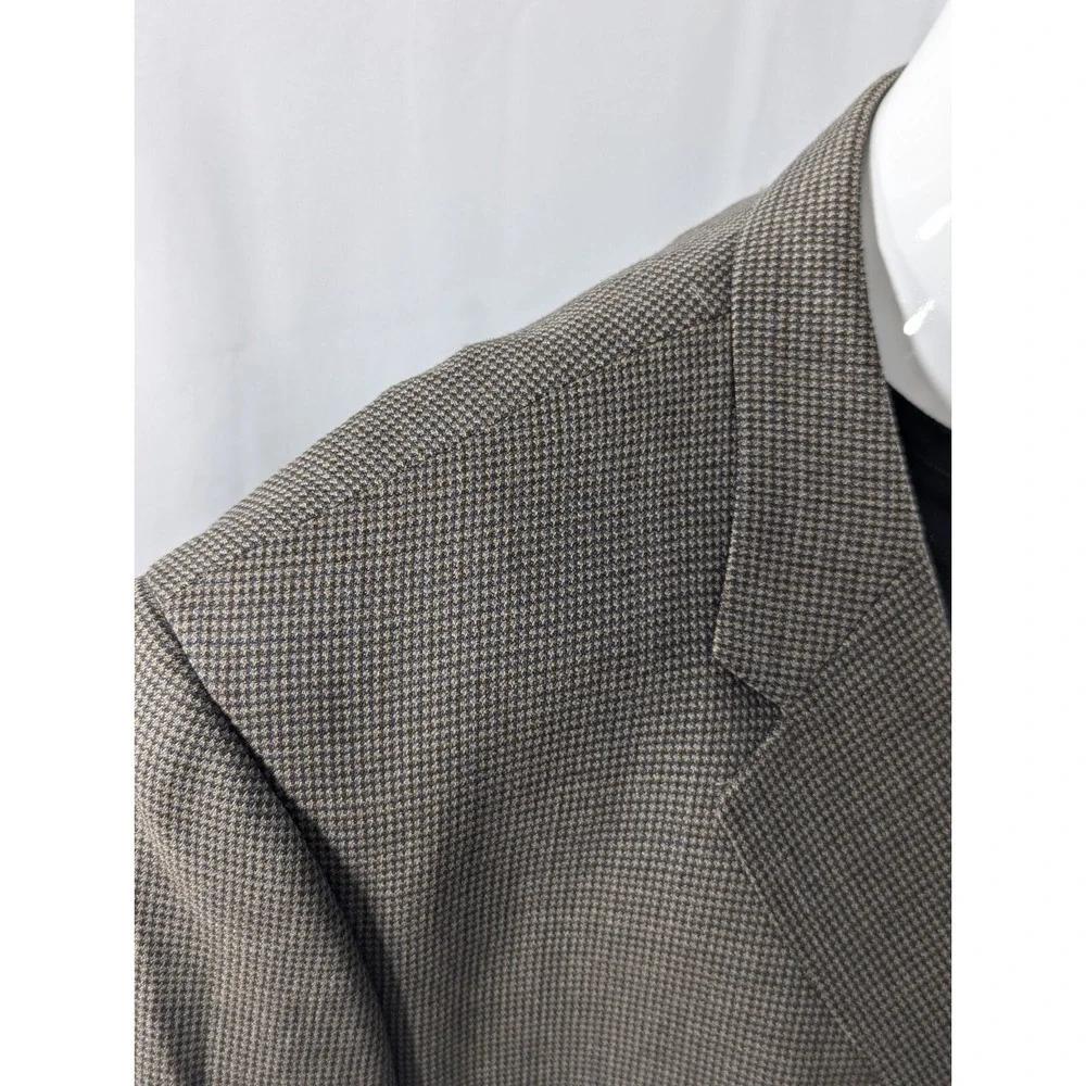 Pronto Uomo Birdseye Blazer Sport Coat Two Button Wool Suit Jacket 54R 54